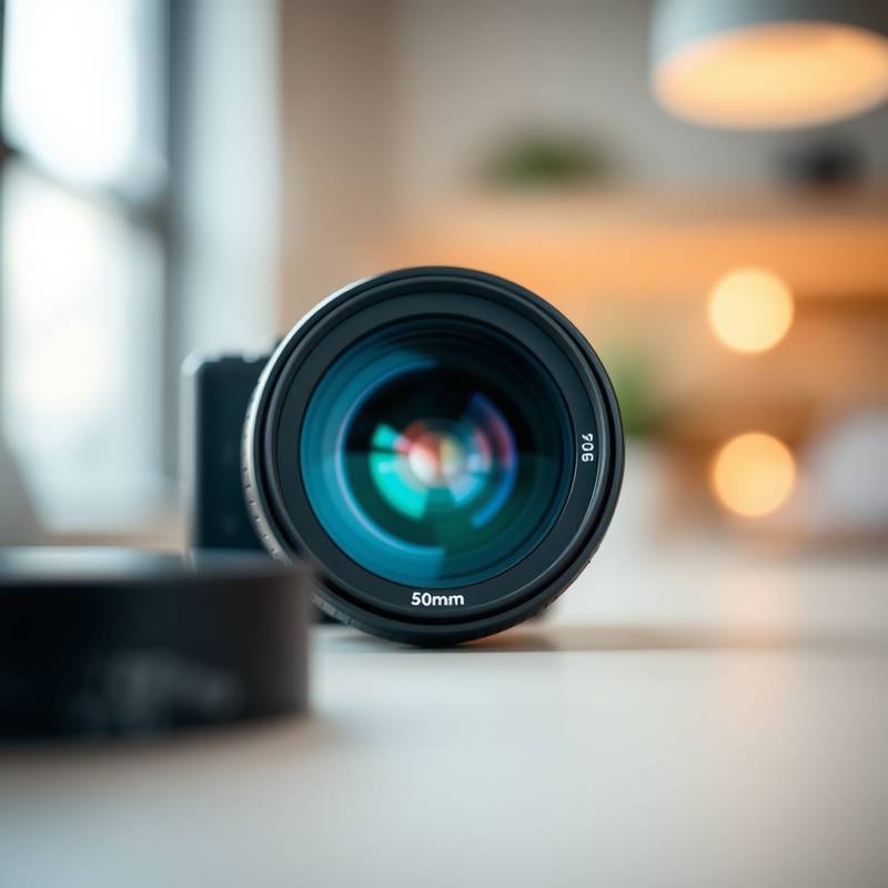 A 50mm f/1.8 prime lens.